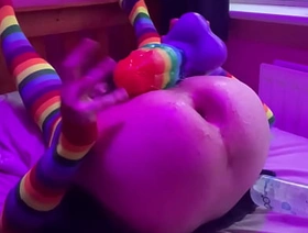 Size Brass hats Femboy Raine stretched by HUGE TOYS! korean gay cum porn
