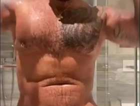 Latino ponstar dissimulation in shower and playing with feets VIKTO ROM japan gay video porn