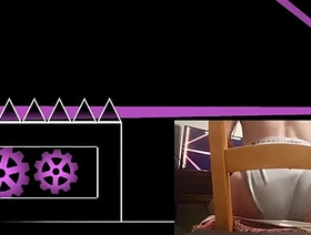 FEMBOY BUTT PLAYS GEOMETRY DASH chinese soldier gay porn