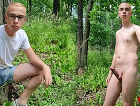 Naked soft foreskin walking in the woods chinese heavy put up with careless porn